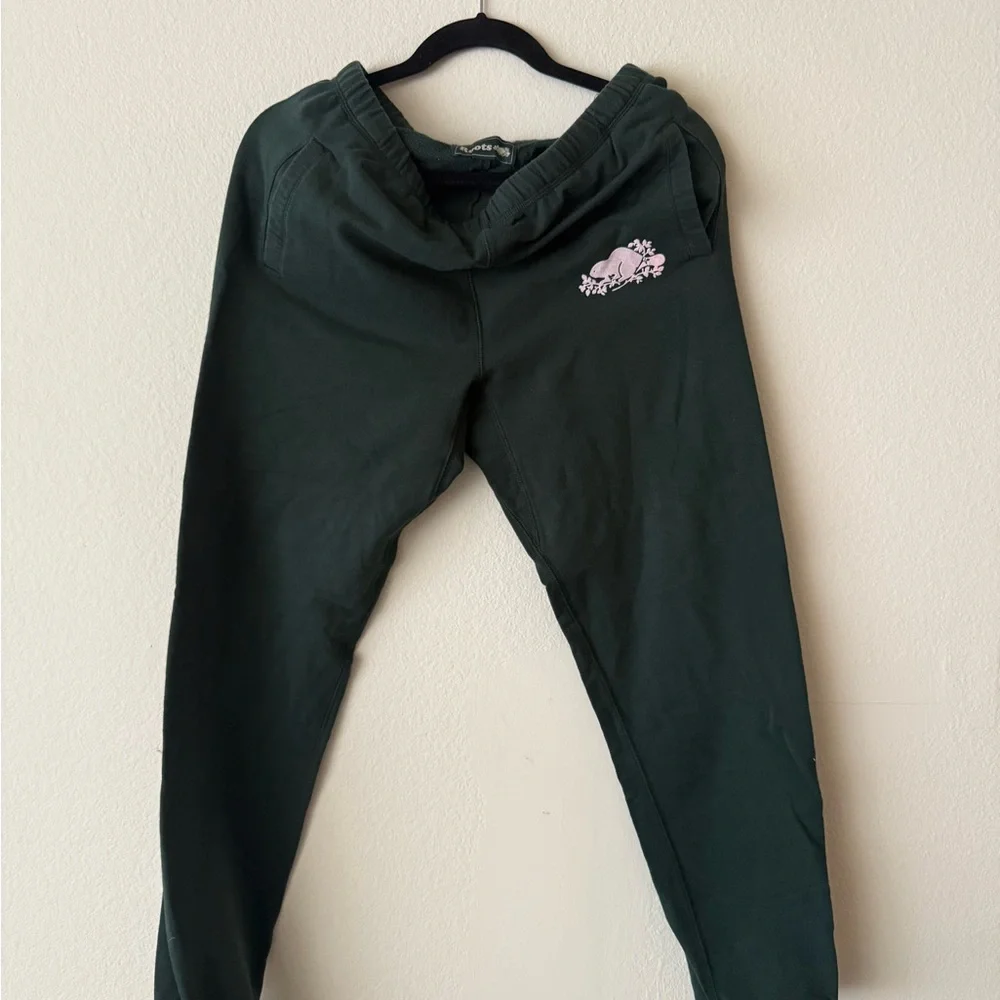 Roots Women’s Green Joggers - Picture 1 of 4